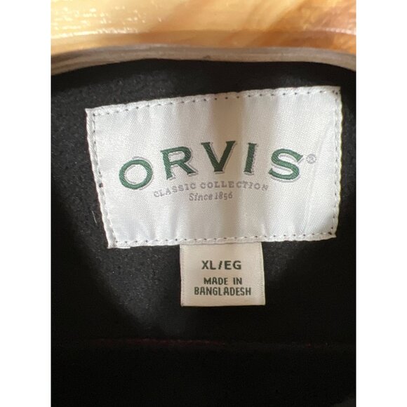 Orvis Snap Up Shirt Jacket Size XL Men's Long‎ Sleeve Buffalo Plaid Red Black - Picture 4 of 6